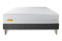 Ensemble Matelas Sommier 140x200 cm - Sommier Gris (en kit) - Memo Bio Ensemble Matelas Sommier 140x200 cm - Sommier Gris (en kit) - Memo Bio
