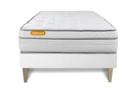 Ensemble Matelas Sommier 90x190 cm - Sommier Blanc (en kit) - Memo Luxe Ensemble Matelas Sommier 90x190 cm - Sommier Blanc (en kit) - Memo Luxe