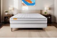 Matelas 180x200 cm Ressorts ensachés et Mémoire de forme - Memo Luxe Matelas 180x200 cm Ressorts ensachés et Mémoire de forme - Memo Luxe