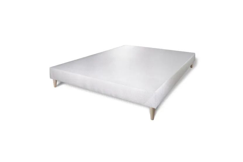 Pack lit complet 160x200 cm - Matelas + Sommier Blanc + 2 oreillers + Couette - Memo