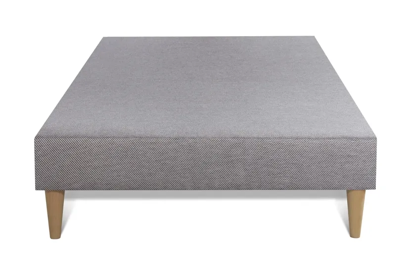 Ensemble Matelas Sommier 90x200 cm - Sommier Gris (déjà monté) - Memo Spring