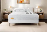 Pack lit complet 160x200 cm - Matelas + Sommier Blanc + 2 oreillers + Couette - Memo Bio Pack lit complet 160x200 cm - Matelas + Sommier Blanc + 2 oreillers + Couette - Memo Bio
