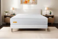 Ensemble Matelas Sommier 140x200 cm - Sommier Blanc (déjà monté) - Memo Bio Ensemble Matelas Sommier 140x200 cm - Sommier Blanc (déjà monté) - Memo Bio