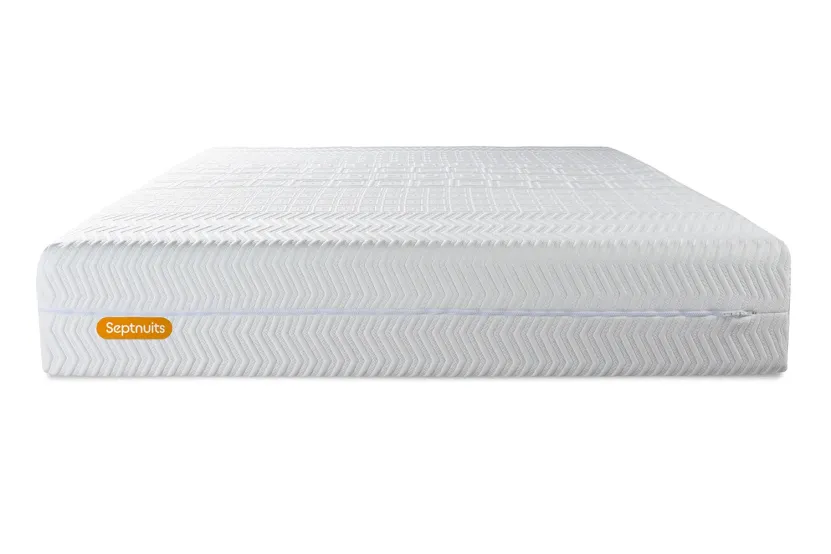 Ensemble Matelas Sommier 160x200 cm - Sommier Gris (déjà monté) - Memo Bio