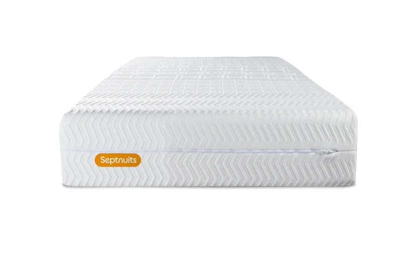 Ensemble Matelas Sommier 90x190 cm - Sommier Gris (en kit) - Memo Bio