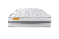 Ensemble Matelas Sommier 90x190 cm - Sommier Gris (déjà monté) - Memo Spring Ensemble Matelas Sommier 90x190 cm - Sommier Gris (déjà monté) - Memo Spring