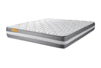 Ensemble Matelas Sommier 140x190 cm - Sommier Blanc (en kit) - Memo Plus Ensemble Matelas Sommier 140x190 cm - Sommier Blanc (en kit) - Memo Plus