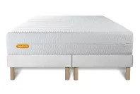 Ensemble Matelas Sommier 200x200 cm - 2 Sommiers Blanc - Memo Bio Ensemble Matelas Sommier 200x200 cm - 2 Sommiers Blanc - Memo Bio