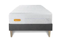 Ensemble Matelas Sommier 90x200 cm - Sommier Gris (en kit) - Memo Bio Ensemble Matelas Sommier 90x200 cm - Sommier Gris (en kit) - Memo Bio