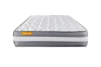 Ensemble Matelas Sommier 90x200 cm - Sommier Blanc (en kit) - Memo Plus Ensemble Matelas Sommier 90x200 cm - Sommier Blanc (en kit) - Memo Plus