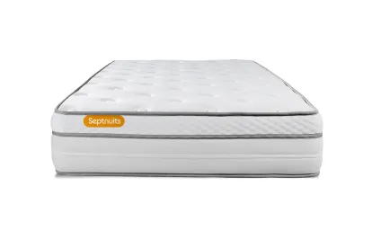 Matelas 90x190 cm Ressorts ensach&eacute;s et M&eacute;moire de forme - Memo Luxe