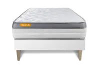 Ensemble Matelas Sommier 90x200 cm - Sommier Blanc (en kit) - Memo Zen Ensemble Matelas Sommier 90x200 cm - Sommier Blanc (en kit) - Memo Zen