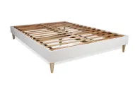 Ensemble Matelas Sommier 160x200 cm - Sommier Blanc (en kit) - Memo Bio Ensemble Matelas Sommier 160x200 cm - Sommier Blanc (en kit) - Memo Bio