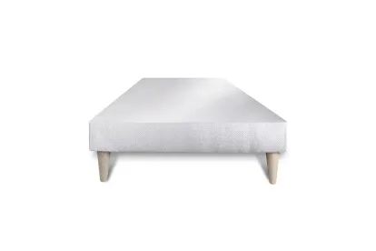 Sommier Tapissier 90x190 cm - Toile - Blanc